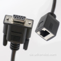 Cat6 RJ45 Female Socket zu DB9 RS232 Kabel